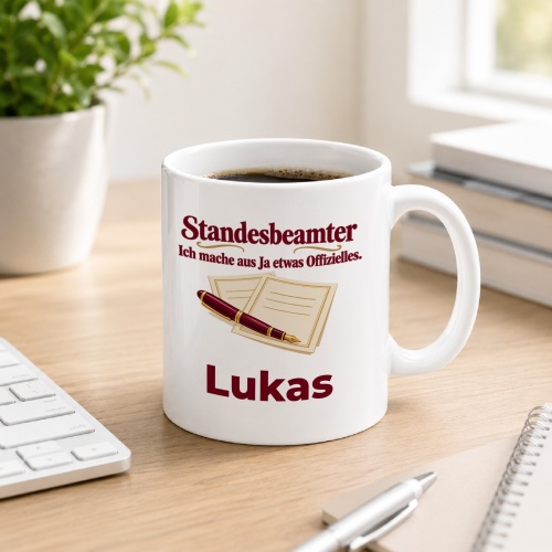 Personalisierte Tasse »Standesbeamter«