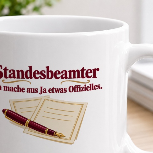 Personalisierte Tasse »Standesbeamter«