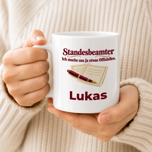 Personalisierte Tasse »Standesbeamter«