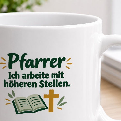 Personalisierte Tasse »Pfarrer«