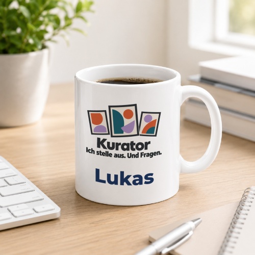Personalisierte Tasse »Kurator«