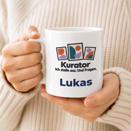 Personalisierte Tasse »Kurator«