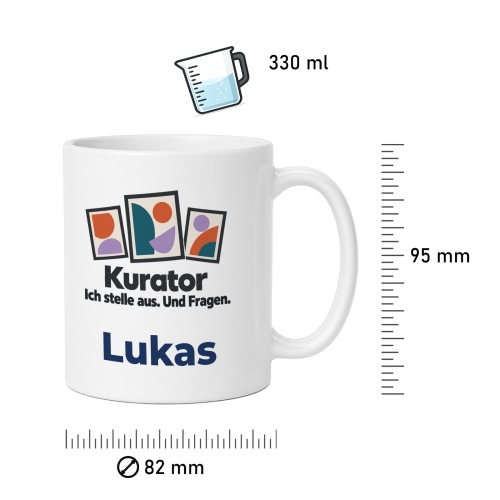 Personalisierte Tasse »Kurator«