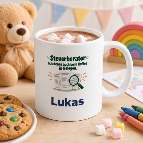 Personalisierte Tasse »Steuerberater«