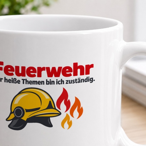 Personalisierte Tasse »Feuerwehr«