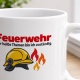 Personalisierte Tasse »Feuerwehr«