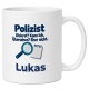 Personalisierte Tasse »Polizist«