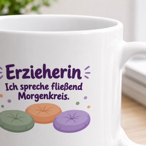 Personalisierte Tasse »Erzieherin«