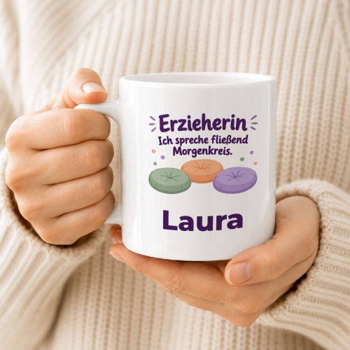 Personalisierte Tasse »Erzieherin«