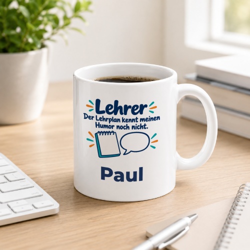 Personalisierte Tasse »Lehrer«