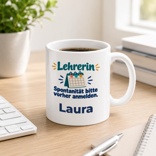 Personalisierte Tasse »Lehrerin«