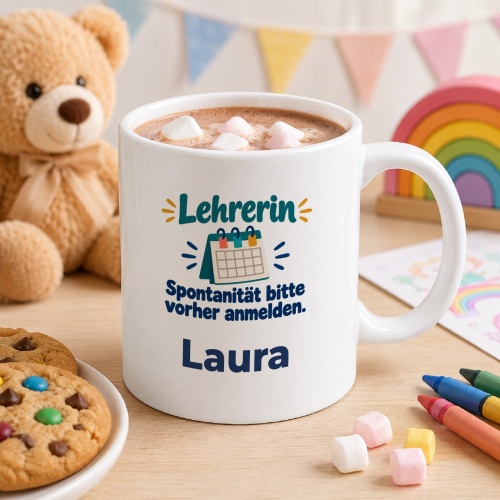 Personalisierte Tasse »Lehrerin«