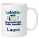 Personalisierte Tasse »Lehrerin«