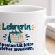 Personalisierte Tasse »Lehrerin«