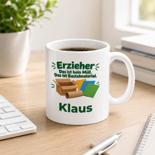 Personalisierte Tasse »Erzieher«
