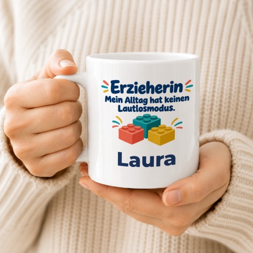 Personalisierte Tasse »Erzieherin«
