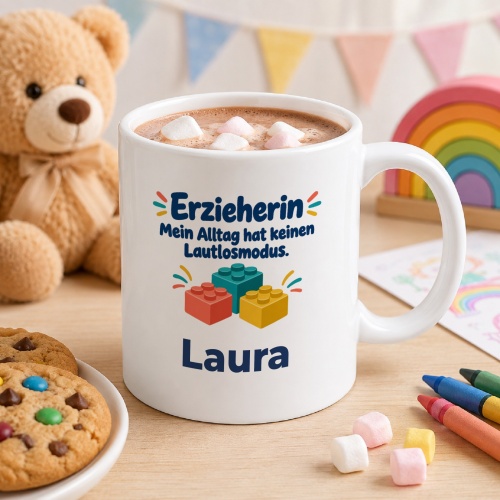 Personalisierte Tasse »Erzieherin«