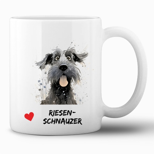 Tasse »Riesenschnauzer Herz«