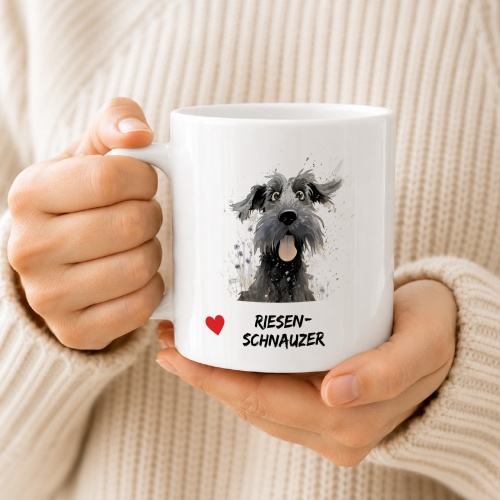 Tasse »Riesenschnauzer Herz«