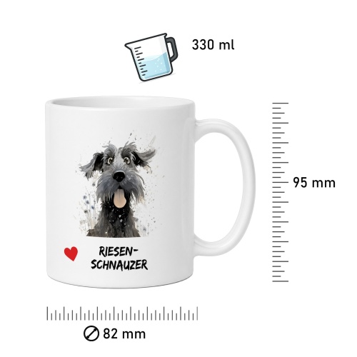 Tasse »Riesenschnauzer Herz«