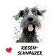 Tasse »Riesenschnauzer Herz«