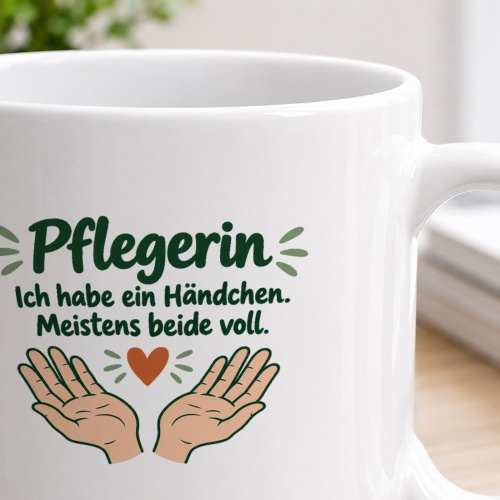 Personalisierte Tasse »Pflegerin«