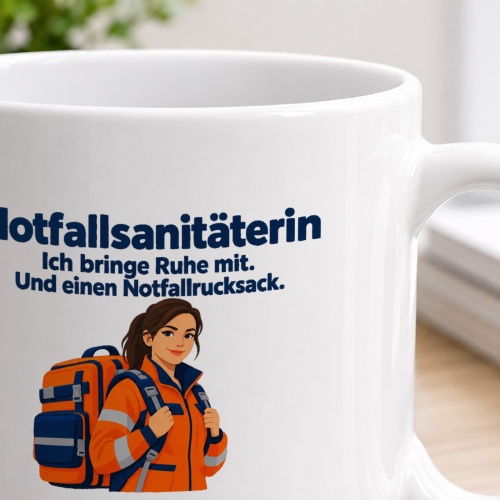 Personalisierte Tasse »Notfallsanitäterin«