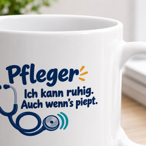 Personalisierte Tasse »Pfleger«