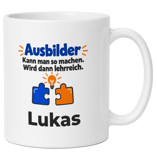 Personalisierte Tasse »Ausbilder«