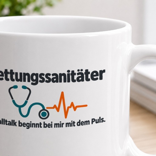 Personalisierte Tasse »Rettungssanitäter«