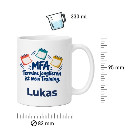 Personalisierte Tasse »MFA«