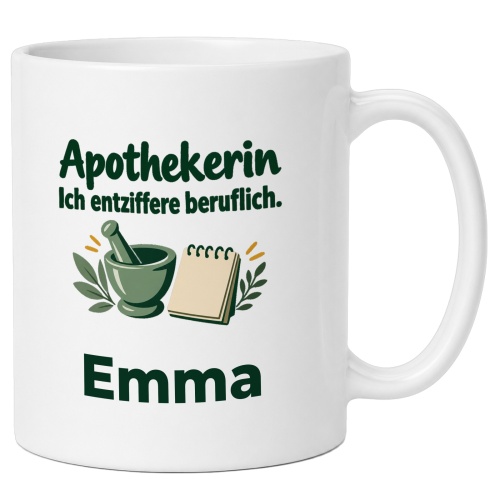 Personalisierte Tasse »Apothekerin«