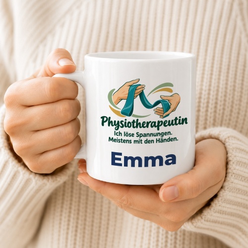 Personalisierte Tasse »Physiotherapeutin«