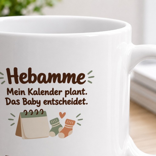 Personalisierte Tasse »Hebamme«