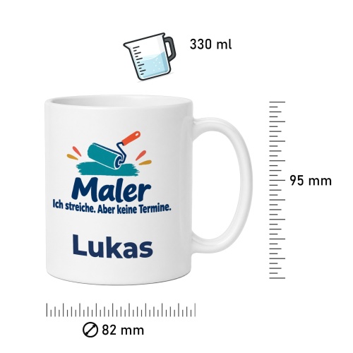 Personalisierte Tasse »Maler«
