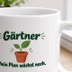 Personalisierte Tasse »Gärtner«