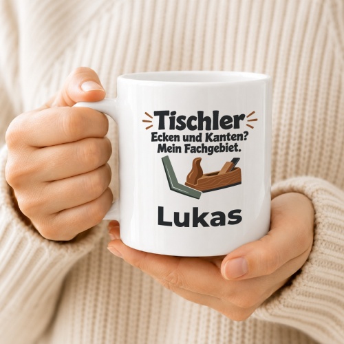 Personalisierte Tasse »Tischler«
