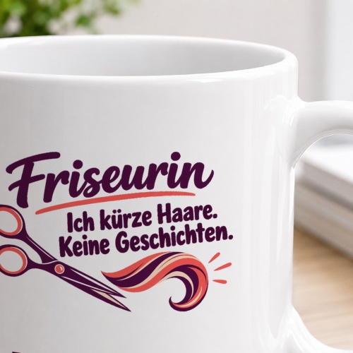 Personalisierte Tasse »Friseurin«
