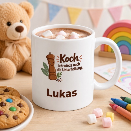 Personalisierte Tasse »Koch«