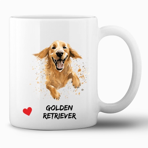 Tasse »Golden Retriever Herzmotiv«