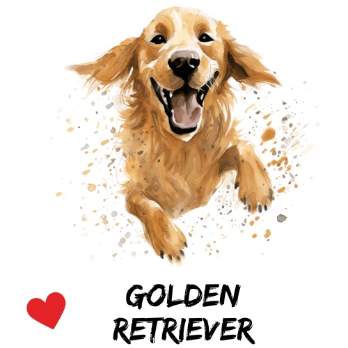 Tasse »Golden Retriever Herzmotiv«