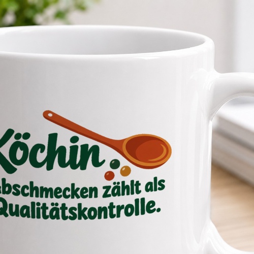 Personalisierte Tasse »Köchin«