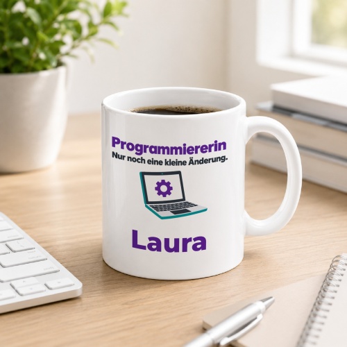 Personalisierte Tasse »Programmiererin«