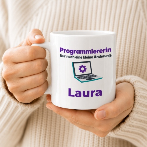 Personalisierte Tasse »Programmiererin«