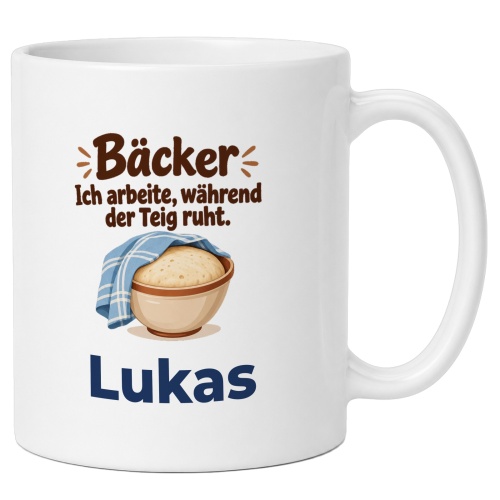 Personalisierte Tasse »Bäcker«