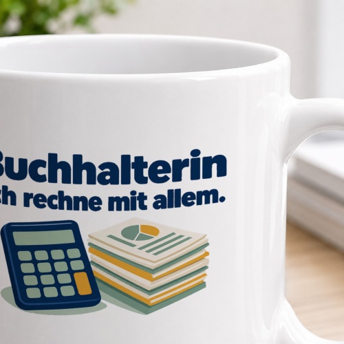 Personalisierte Tasse »Buchhalterin«