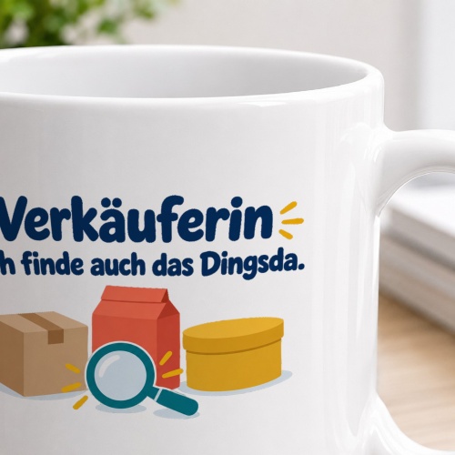 Personalisierte Tasse »Verkäuferin«