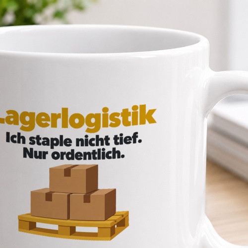 Personalisierte Tasse »Lagerlogistik«