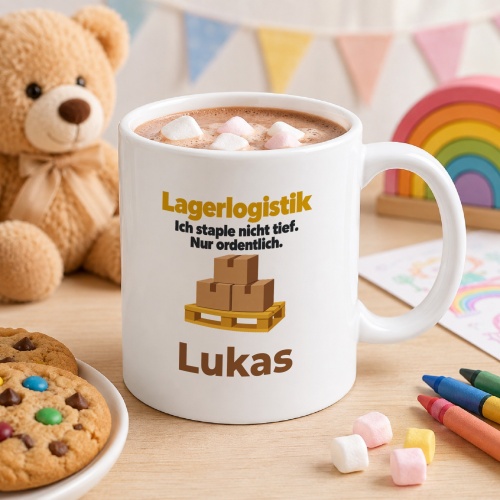 Personalisierte Tasse »Lagerlogistik«
