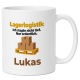 Personalisierte Tasse »Lagerlogistik«